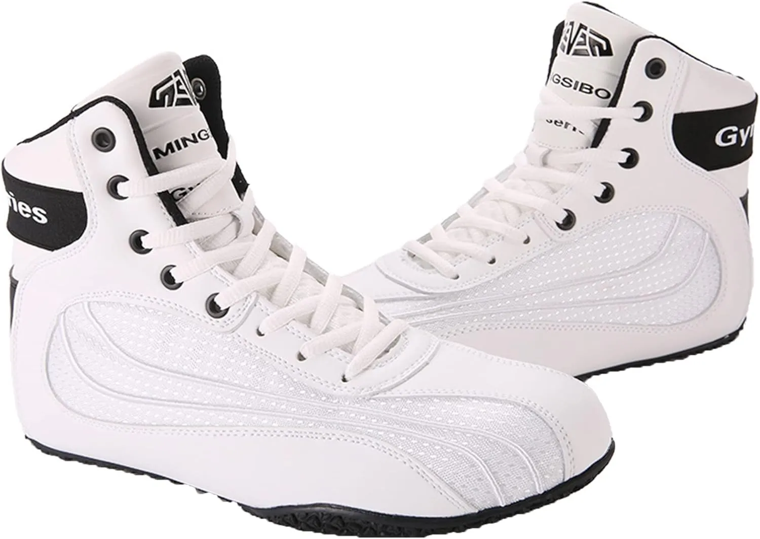 Mens Wrestling Shoes Fashion Boxing Trainers Lightweight Fitness Shoes Casual Breathable Bodybuilding Sport Sneakers