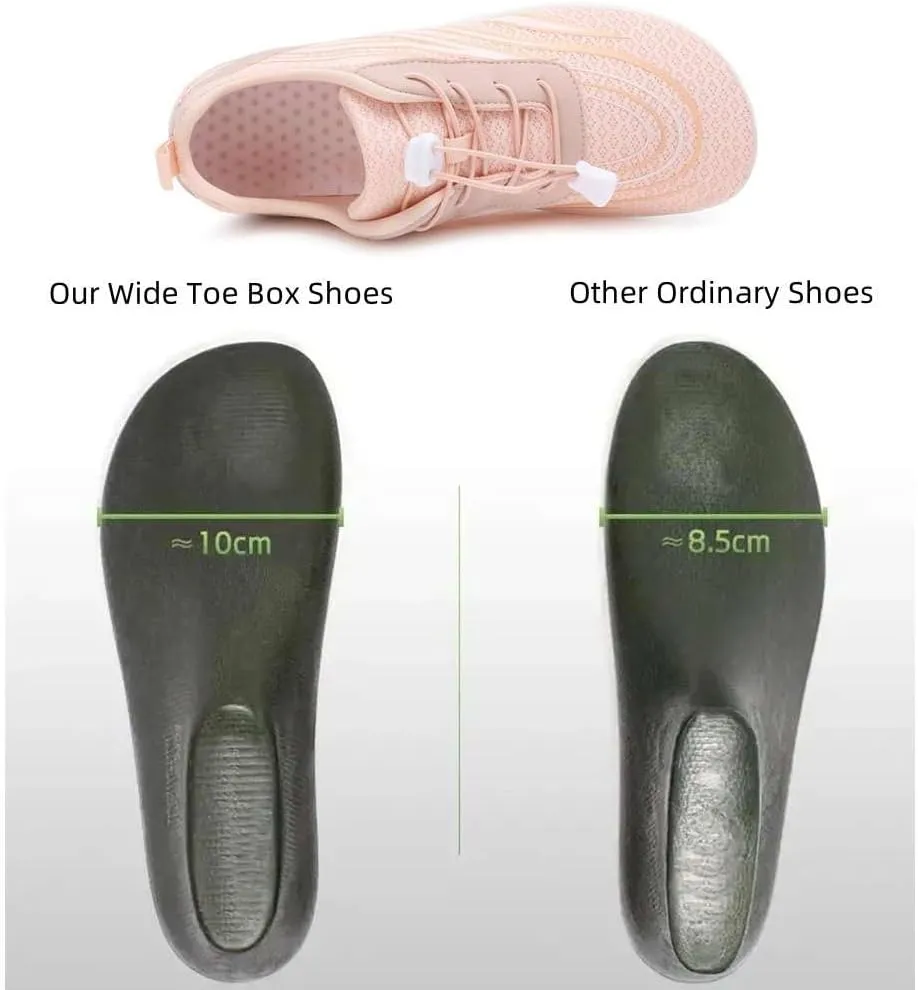 mitvr Barefoot Shoes for Women Men Wide Toe Box Breathable Non-Slip Loafers Lightweight Athletic Walking Shoes