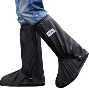 MODIGT Rain Boot Shoes Cover Men Women Waterproof Anti-Silp PVC Shoes Cover Reusable & Foldable Overshoes for Cycling Fishing Washing