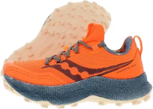Saucony Womens Endorphin Trail Fitness Running Shoes Orange 8.5 Medium (B,M)