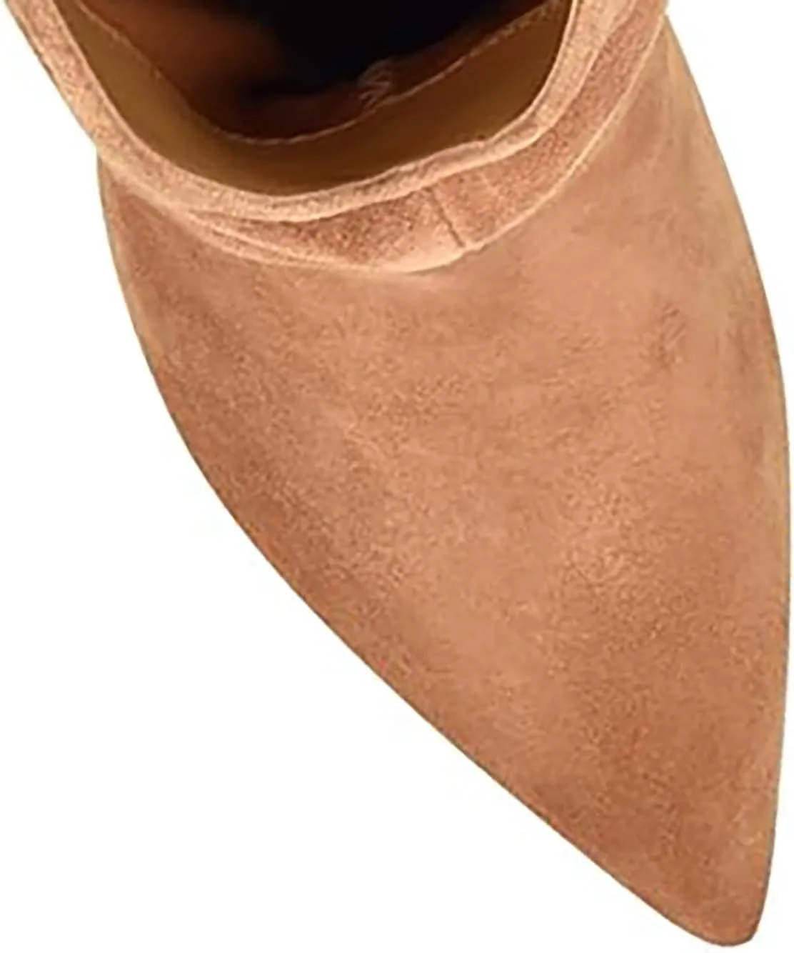 SHODENSE Women Slouch Stiletto Western Boots Mid Calf Pointed Toe Suede Cowboy Calf Boots Stiletto High Heels 3 inch Slim Heel Calf High Boots Cowgirl Zipper Vintage Party Office 4-11 M US