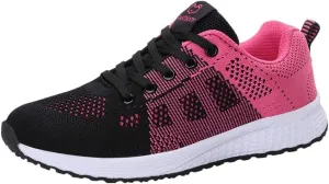 Shoe Casual Lace-Up Shoe Solid Women Student Shoe Mesh Running Women's Support Running Shoes