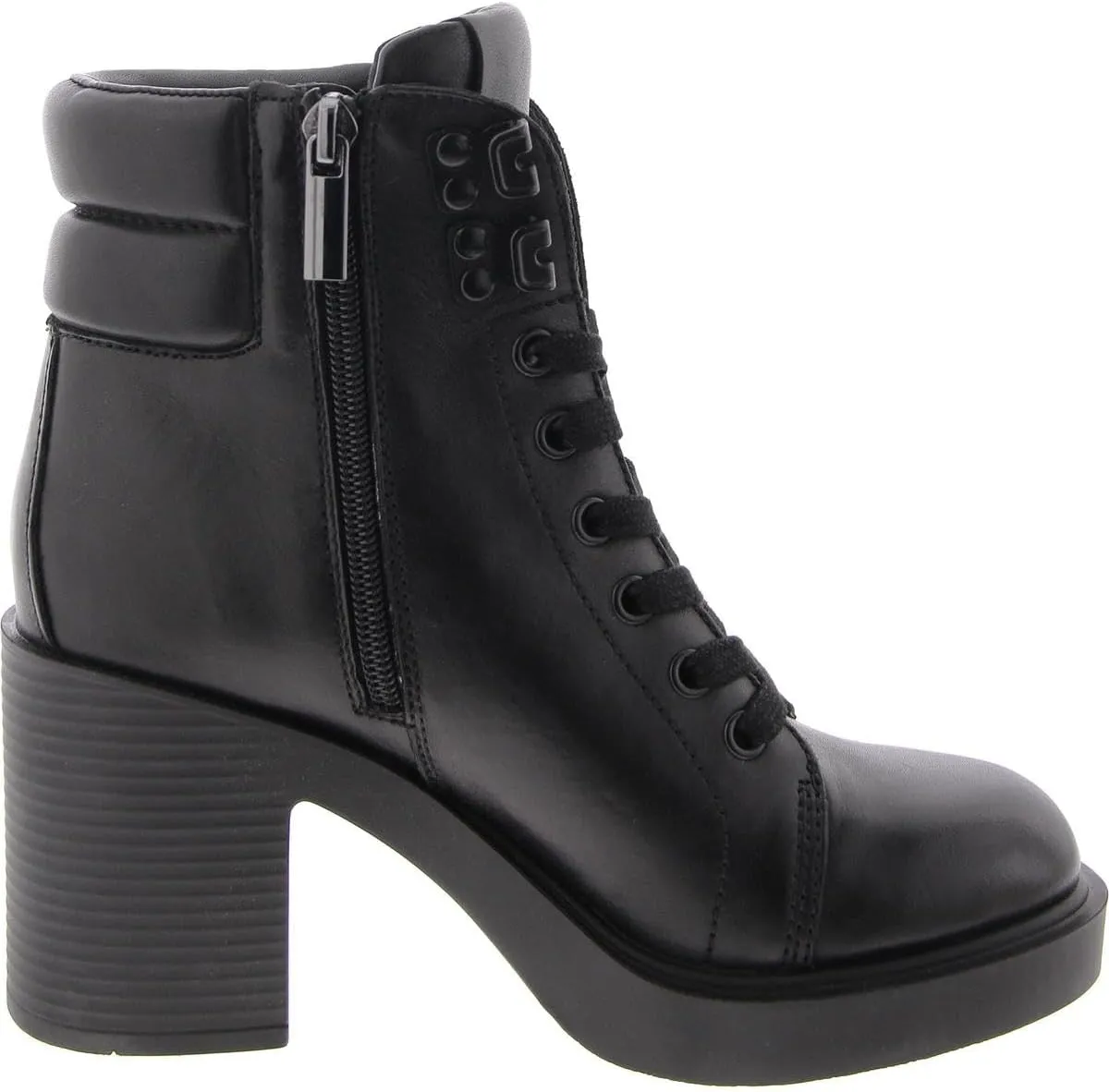 Steve Madden Womens Orion Lace-Up Leather Combat & Lace-Up Boots
