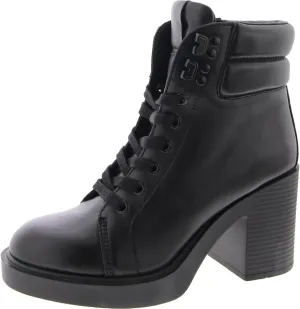 Steve Madden Womens Orion Lace-Up Leather Combat & Lace-Up Boots