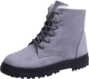 Winter Boots for Women Snow Boots for Women Warm Fur lined Winter Boots Lace Up Comfortable Winter Boot