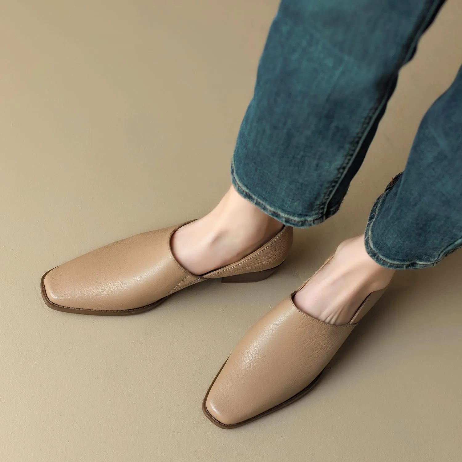 Women Chunky Block Heel Loafers Square Toe Slip on Loafer Pumps 2 inch Thick Heel Loafer Shoes Matte Classic Basic Office Ladies Work Shoes Loafer Heels Comfort Causal 4-11 M US