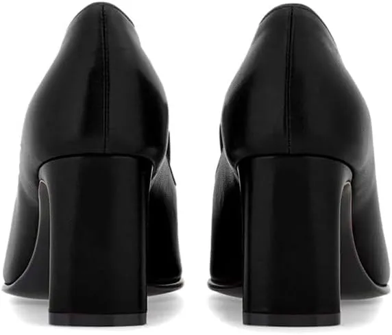 Women Chunky High Heel Loafers Pumps Square Toe Slip on Pumps Dress Heels Matte 3 inch Block Heel Loafer Shoes Classic Causal Fashion Oxford Loafer Heels Professional Office 4-11 M US