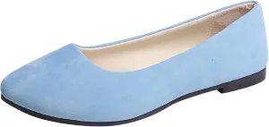 Women Flat Shoes Slip On Comfortable Walking Ballerina Shoes Cute Ballet Flats Ladies Portable Pumps Low Wedge Loafers
