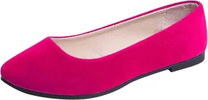 Women Flat Shoes Slip On Comfortable Walking Ballerina Shoes Cute Ballet Flats Ladies Portable Pumps Low Wedge Loafers