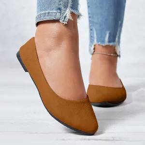 Women Flat Shoes Slip On Comfortable Walking Ballerina Shoes Cute Ballet Flats Ladies Portable Pumps Low Wedge Loafers