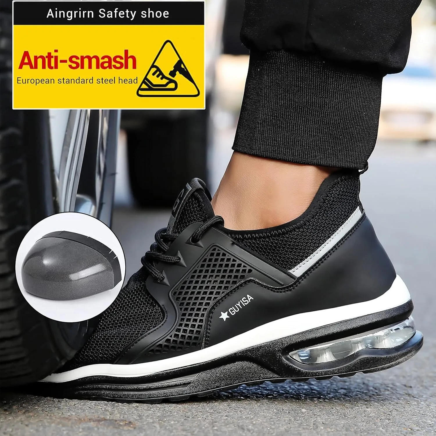 Women Loafers Business Casual Shoes for Men Toe Women Work Air Shoes Cushion Shoes Steel Trainers Women's Shoes Espadrilles Workout Gym Outdoor Shoes
