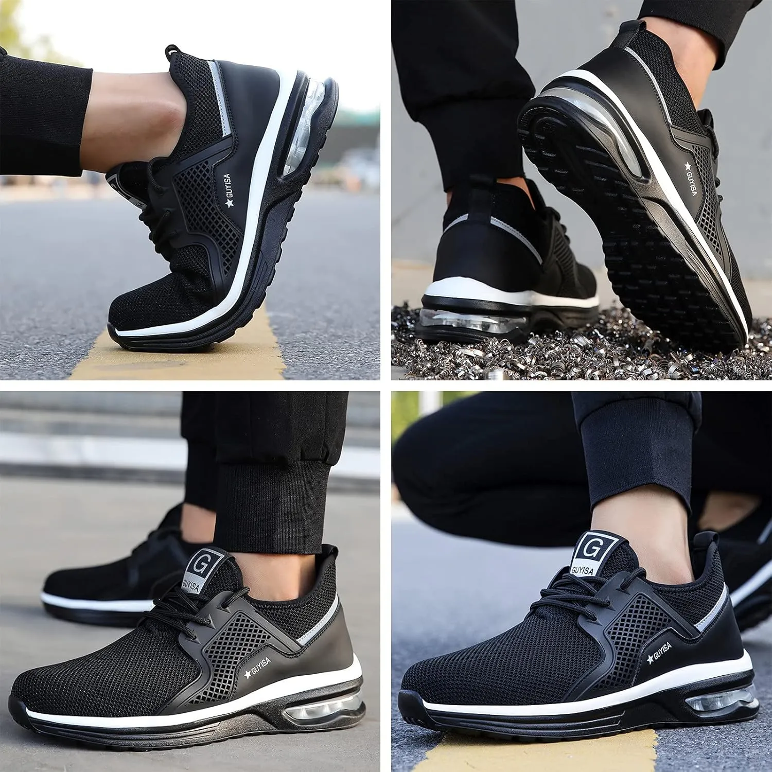 Women Loafers Business Casual Shoes for Men Toe Women Work Air Shoes Cushion Shoes Steel Trainers Women's Shoes Espadrilles Workout Gym Outdoor Shoes