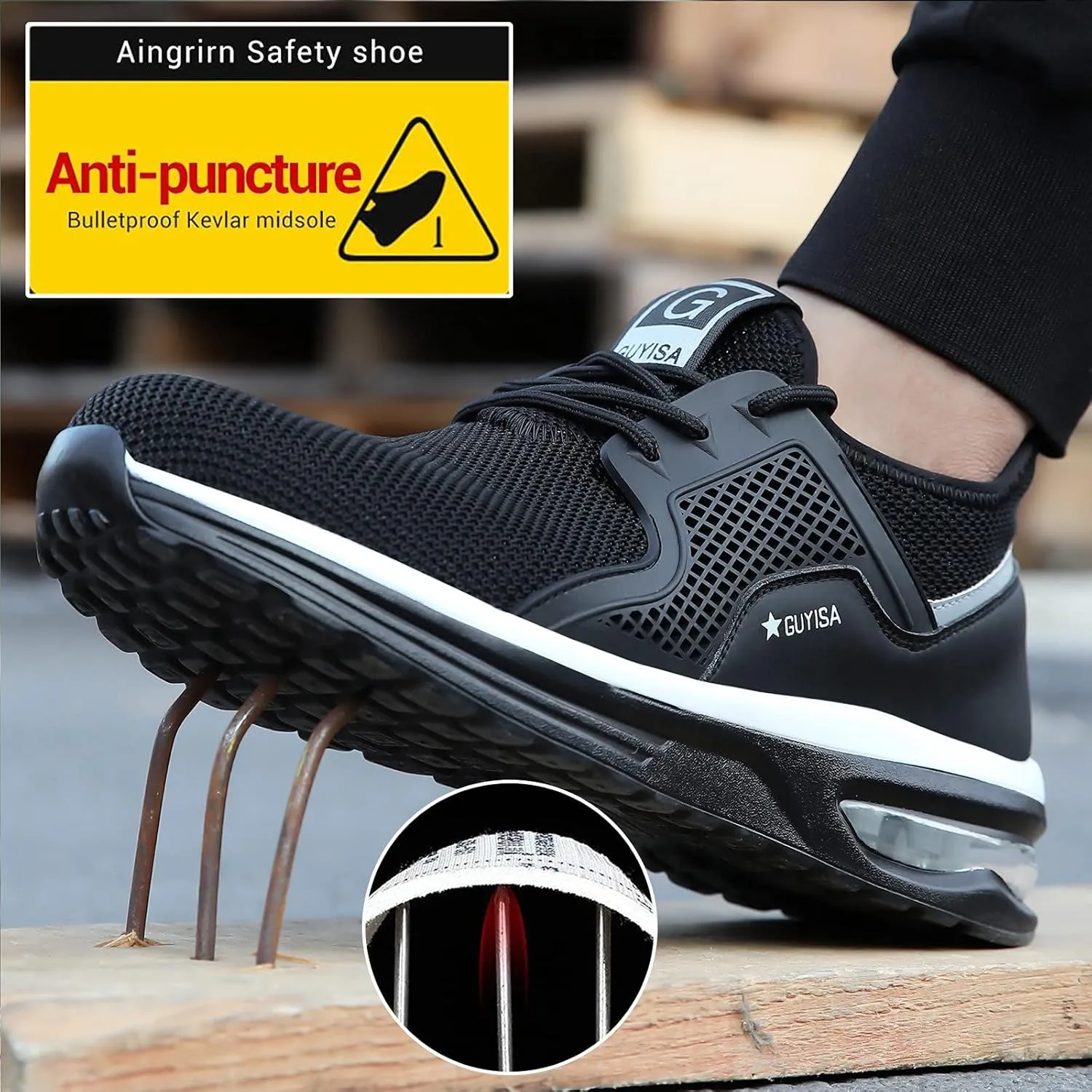 Women Loafers Business Casual Shoes for Men Toe Women Work Air Shoes Cushion Shoes Steel Trainers Women's Shoes Espadrilles Workout Gym Outdoor Shoes