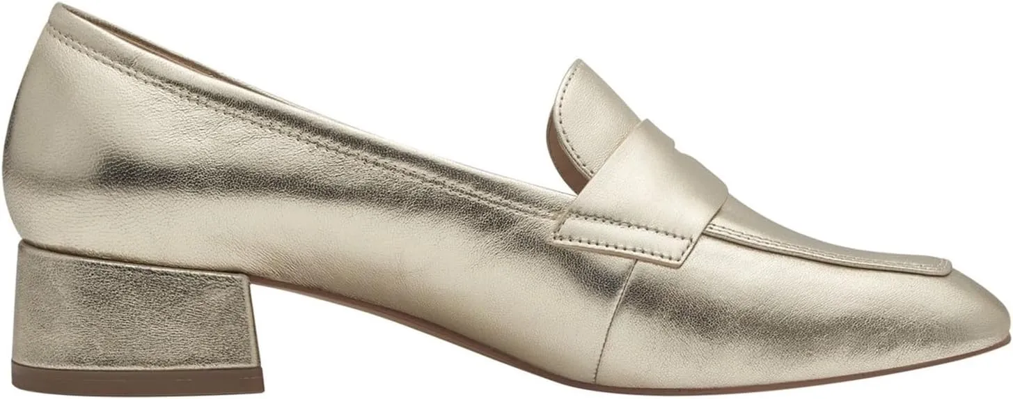Women Low Chunky Heel Loafers Shoes Square Toe Matte Slip On Penny Loafers 1 inch Block Low Heel Dress Shoes Casual Classic Comfy Loafer Pumps Office Ladies Work Basic 4-11 M US