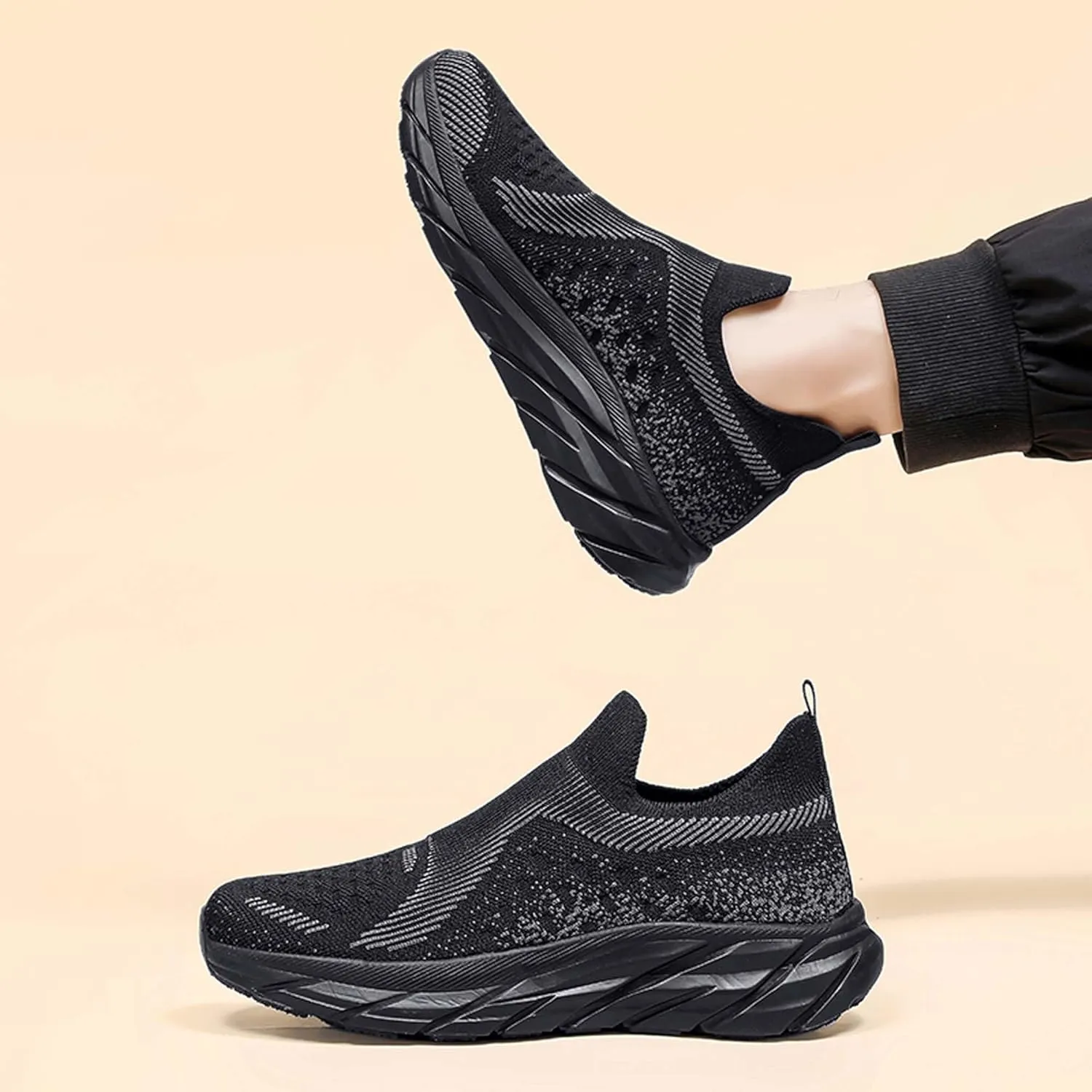 Women Men Casual Walking Shoes,Breathable Knitted Mesh Sneakers,Lightweight Running Shoes,Indoor Fitness Shoes,Driving Shoes,Outdoor Sports Shoes,Comfortable,Soft,Non-Slip