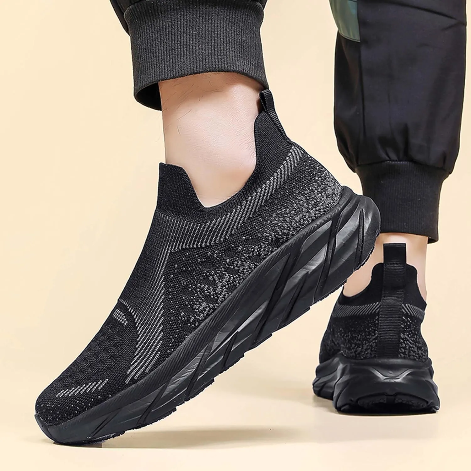 Women Men Casual Walking Shoes,Breathable Knitted Mesh Sneakers,Lightweight Running Shoes,Indoor Fitness Shoes,Driving Shoes,Outdoor Sports Shoes,Comfortable,Soft,Non-Slip