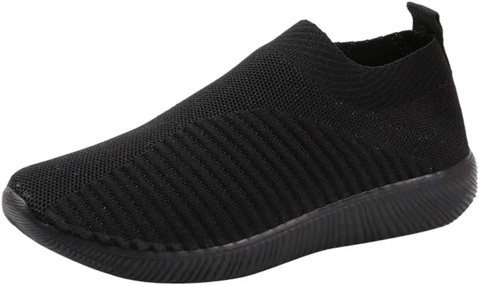 Women Running Shoes Women's Comfortable Fashion Sneakers Slip on Shoes for Women Non Slip Gym Workout Shoes