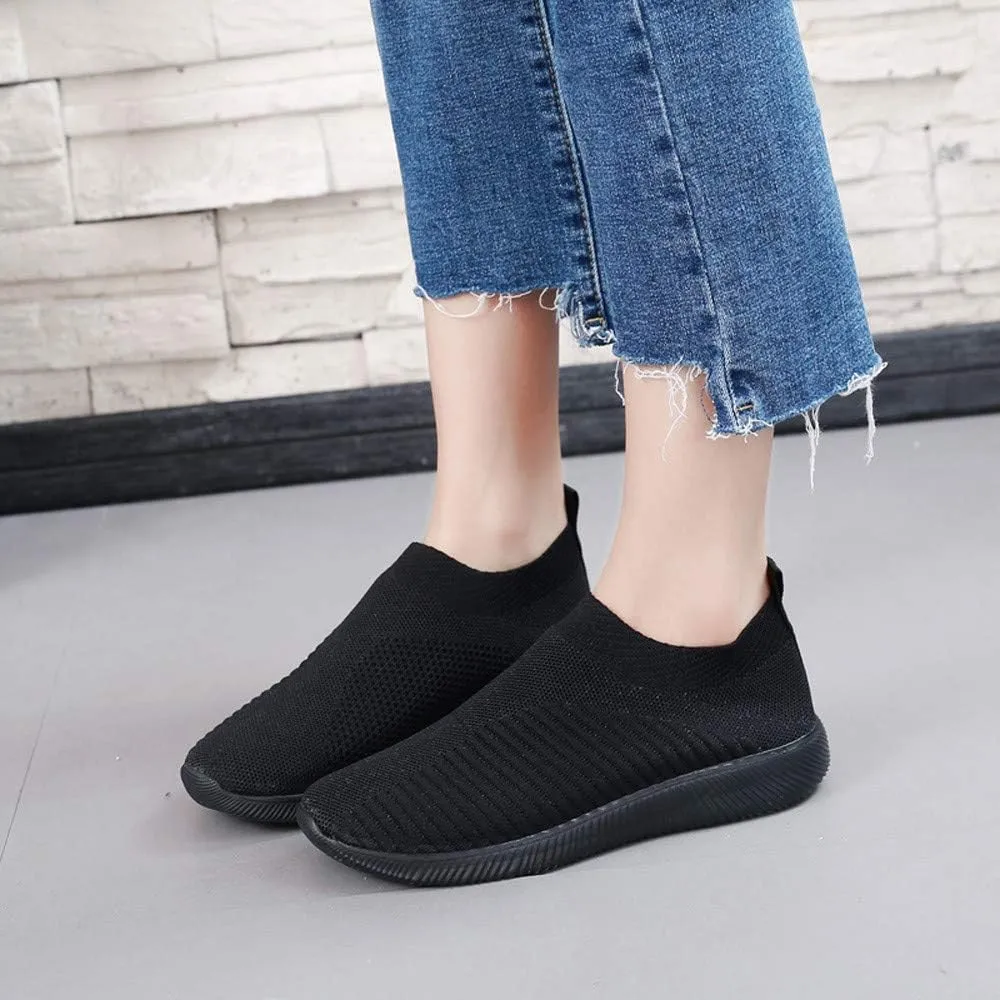 Women Running Shoes Women's Comfortable Fashion Sneakers Slip on Shoes for Women Non Slip Gym Workout Shoes