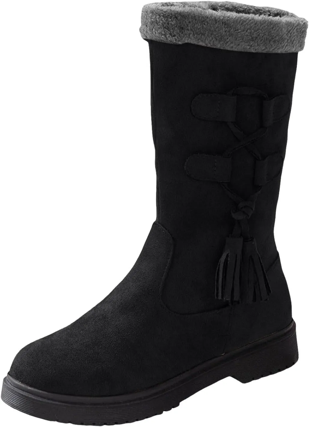 Women's Boots Mid Calf Snow Winter Boots for Women Warm Mid-Calf Boots Lined Non Slip Outdoor Casual Mid Calf Boots