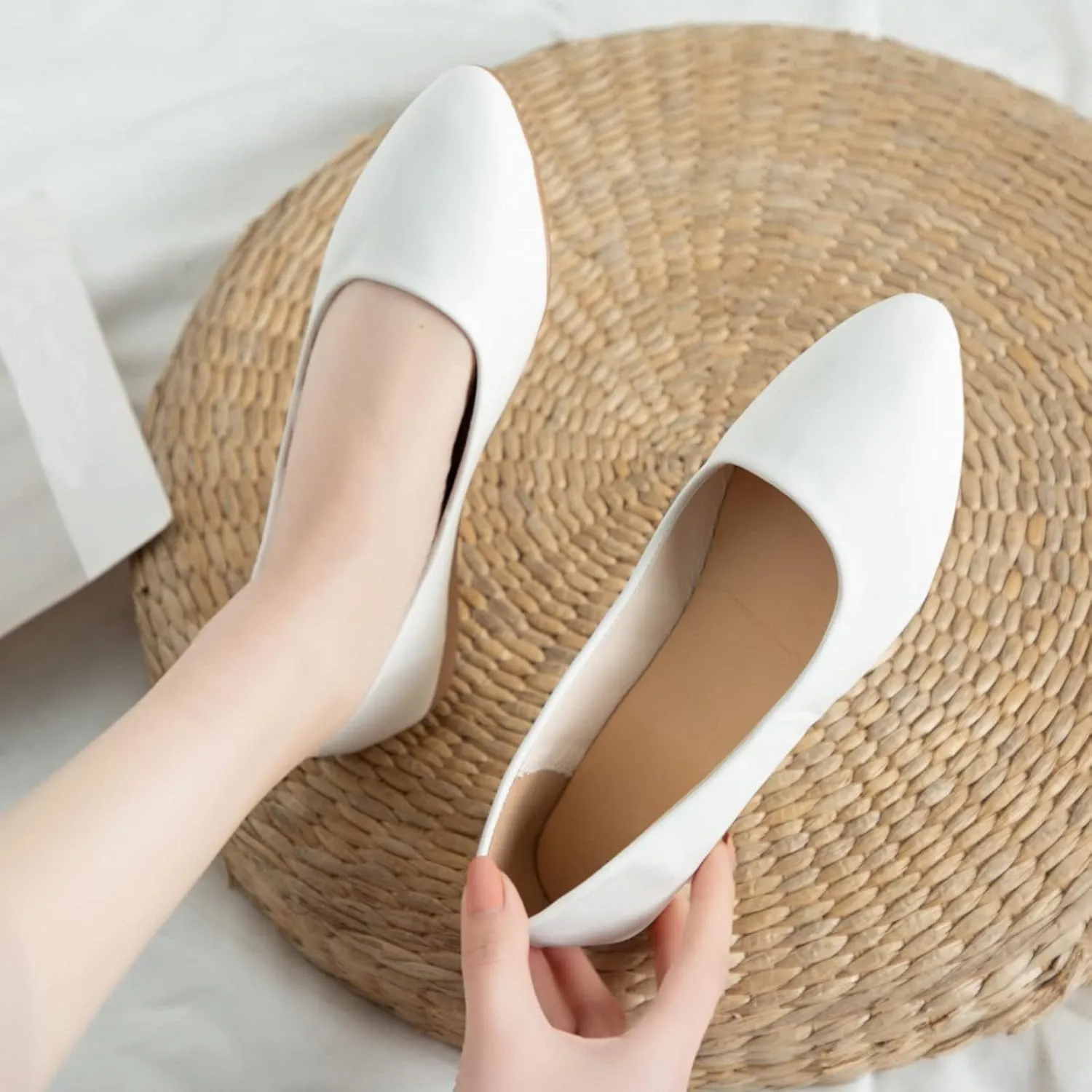 Women's Slip on Flats Cute Loafer Slip on Ballet Flat Women's Comfort Penny Loafers with Arch Support