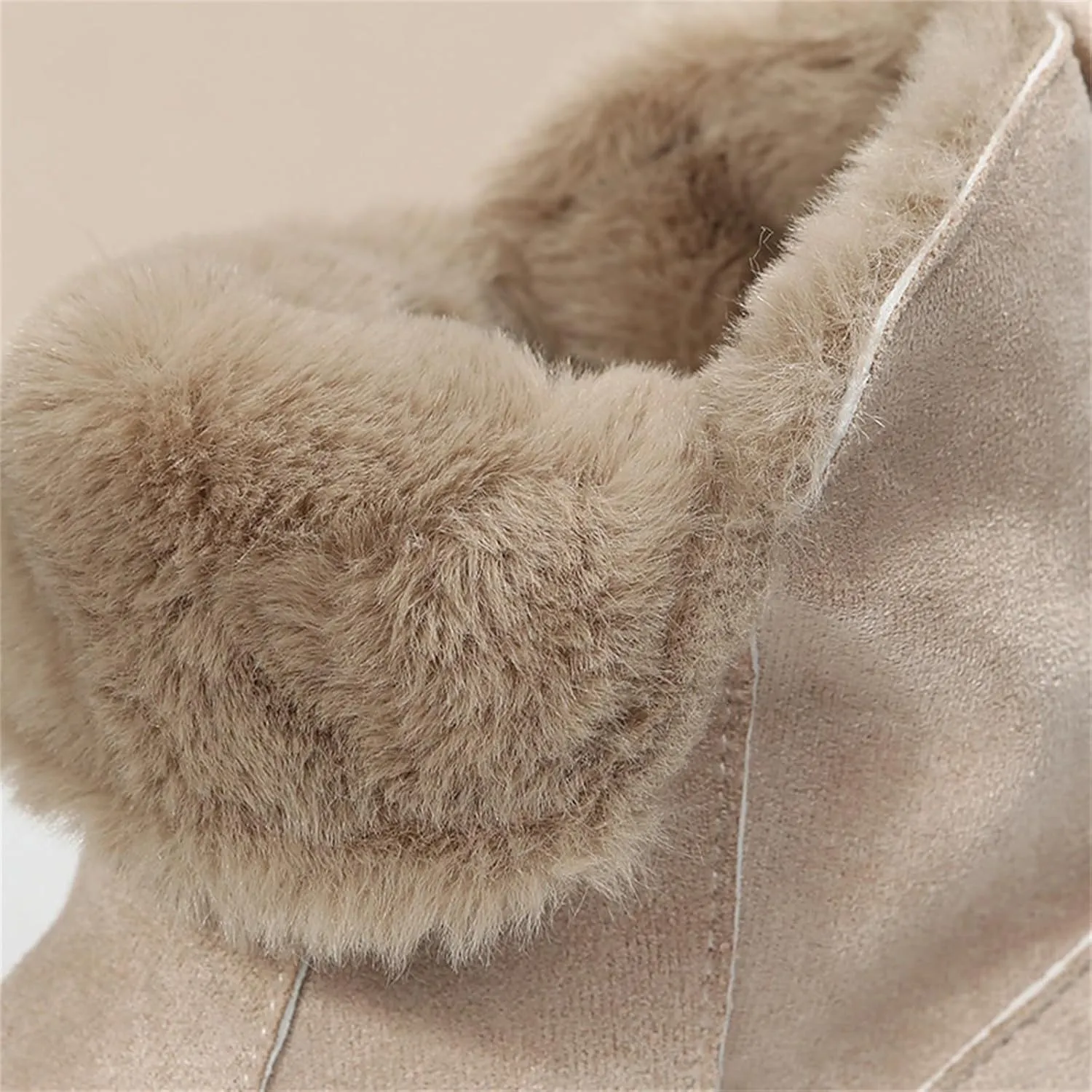 Women's Winter Snow Boots Insulated Non-Slip Outdoor Mid Calf Booties Anti-Slip Warm Faux Fur Lined Boot for Outdoor