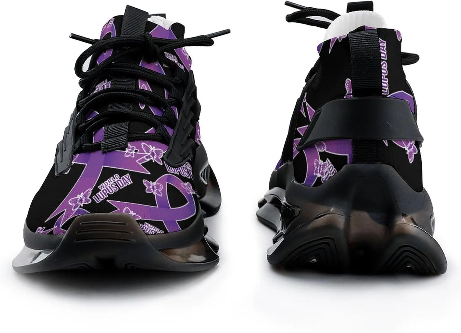 World Lupus Day with Stylish Ribbon Men's Running Shoe Walking Running Sneaker for Women Lightweight Breathable